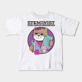 STEMinist Women in Science Kids T-Shirt